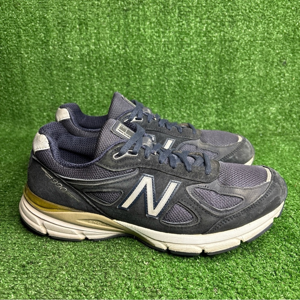 New Balance 990v4 Men's 8.5 D Blue Suede Sneakers Shoes Athletic‎ USA